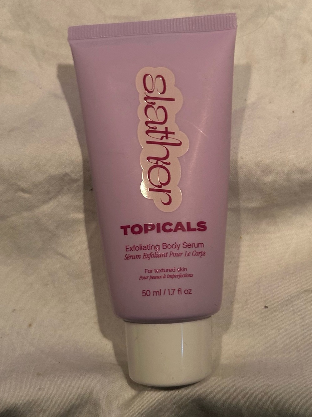 Topicals Slather Exfoliating Body Serum - travel size - NIB